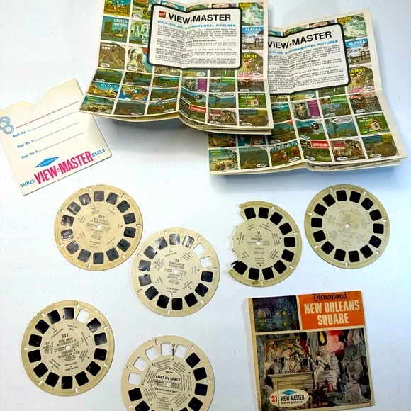 BUNDLE VTG View Master Slides and Memorabilia, 11 Items Disney Nature Culture - Picture 1 of 7